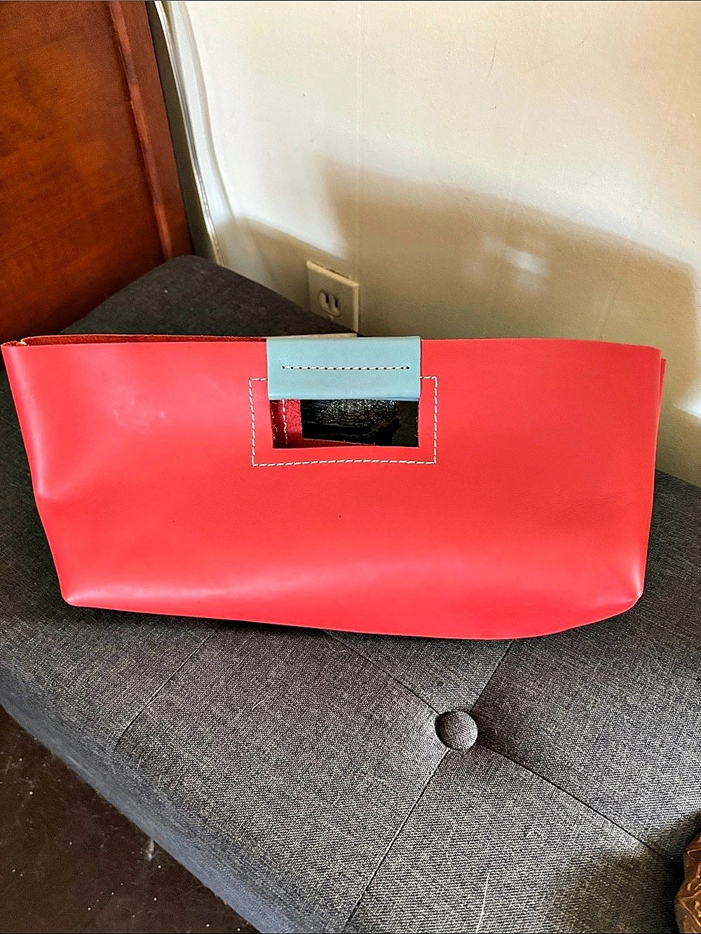 Milosz Tote Bag in Red